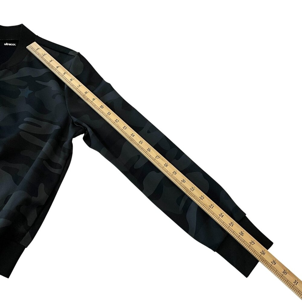 Ultracor Jacket Womens XS Black Camo Metallic Star Bomber Softshell Full Zip - Picture 11 of 12